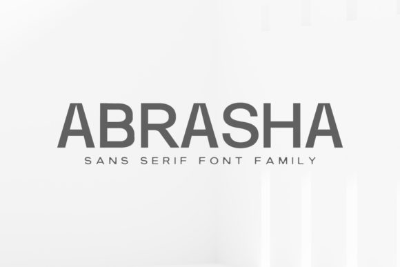 Abrasha Family: A Minimal Rounded Sans Serif Font for Editorial Design