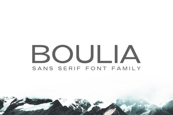 Boulia Family: A Minimal Rounded Sans Serif Font for Modern Web Design