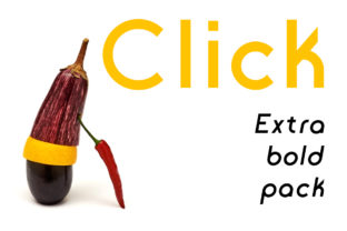 Click ExtraBold Pack: A Bold Sans Serif Font for Crafters and Product Designers
