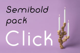 Click SemiBold Pack: A Crisp Sans Serif Font for Elegant Editorial Design