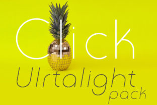 Click Ultralight Pack: A Clean Sans Serif Font for Modern Campaign Design