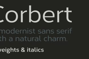 Corbert Family: A Modern Sans Serif Typeface for Clean Branding Projects