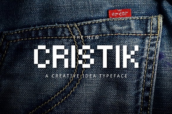 Cristik: A Pixelated Sans Serif Font for Modern Web Design Projects