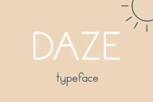 Daze: A Laid-Back Sans Serif Font for Minimalist Branding and Packaging Design