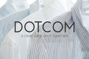 Dotcom: A Clean Sans Serif Typeface for Modern Branding Projects