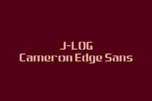 J-LOG Cameron Edge: A Modern Sans Serif Font for Creative Projects