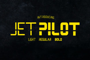 Jet Pilot Font: A Minimal Sans Serif for Makers and Printables Sellers