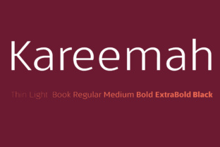 Kareemah: A Humanist Sans Serif Font for Crafty Makers and Printables Creators