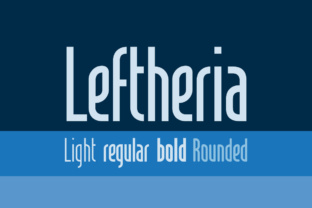 Leftheria: A Condensed Sans Serif Font for Handmade Product Design