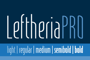 LeftheriaPRO: A Stylish Sans Serif Font for Modern Design Projects