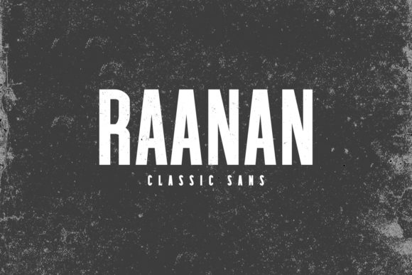 Raanan Family: A Striking Sans Serif Font for Crafters and Sellers