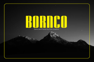 Using Bornco Sans Serif Font for Bold Branding Projects